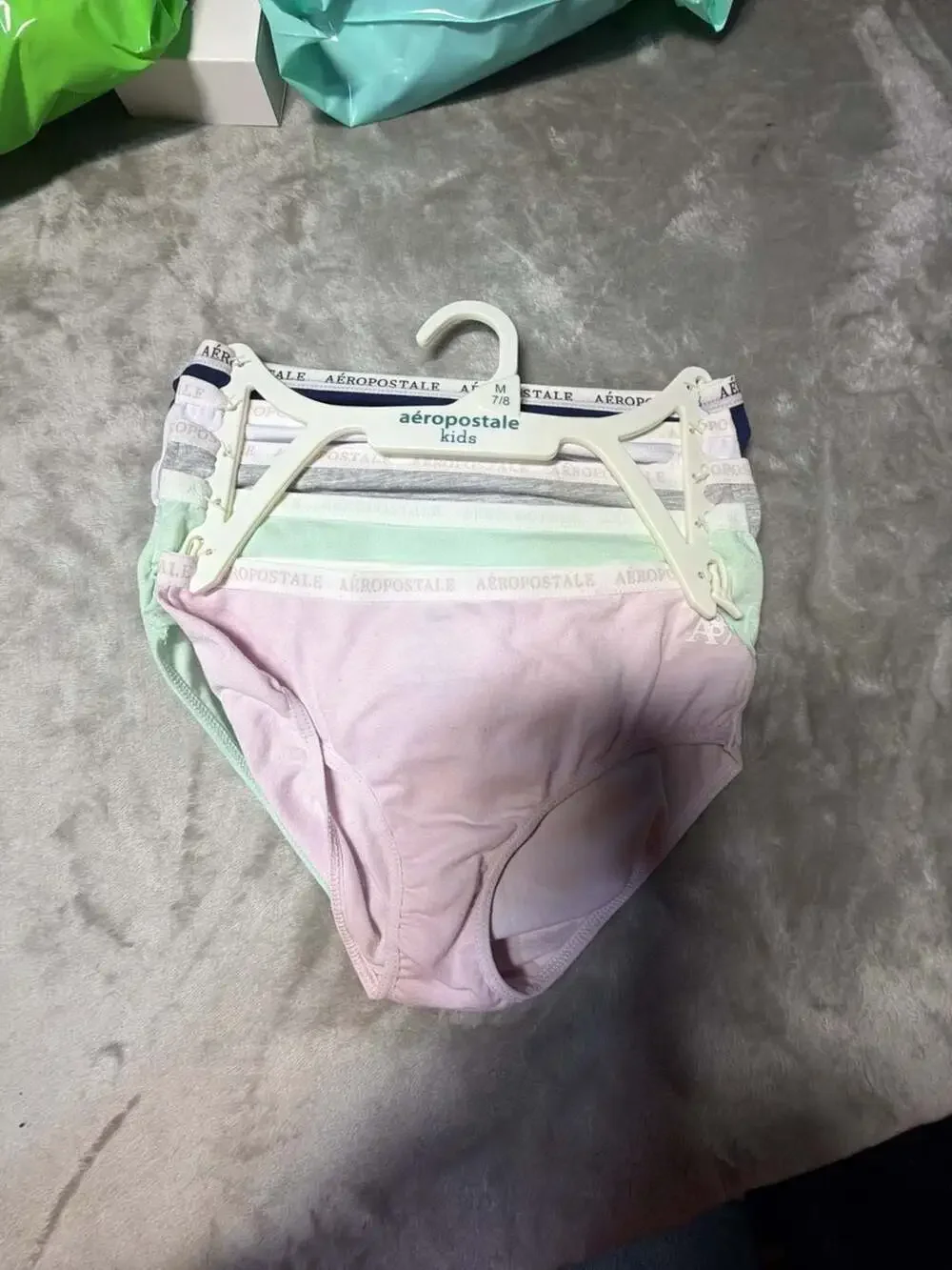 Aeropostale Kids 5-Pack Girls Ribbed Hipster Panties